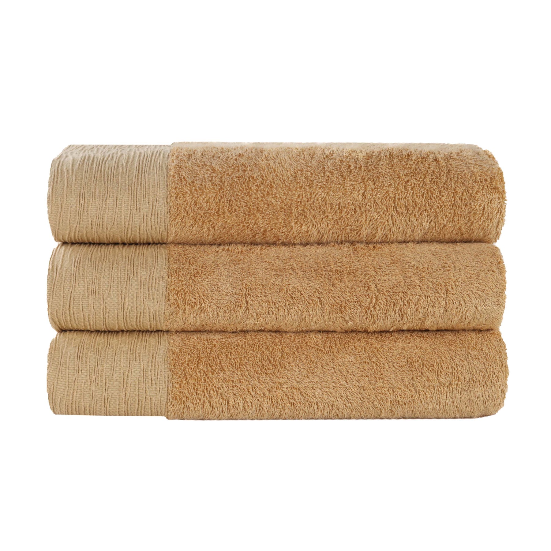 Rayon from Bamboo Eco-Friendly Fluffy Soft Solid Bath Towel - Gold