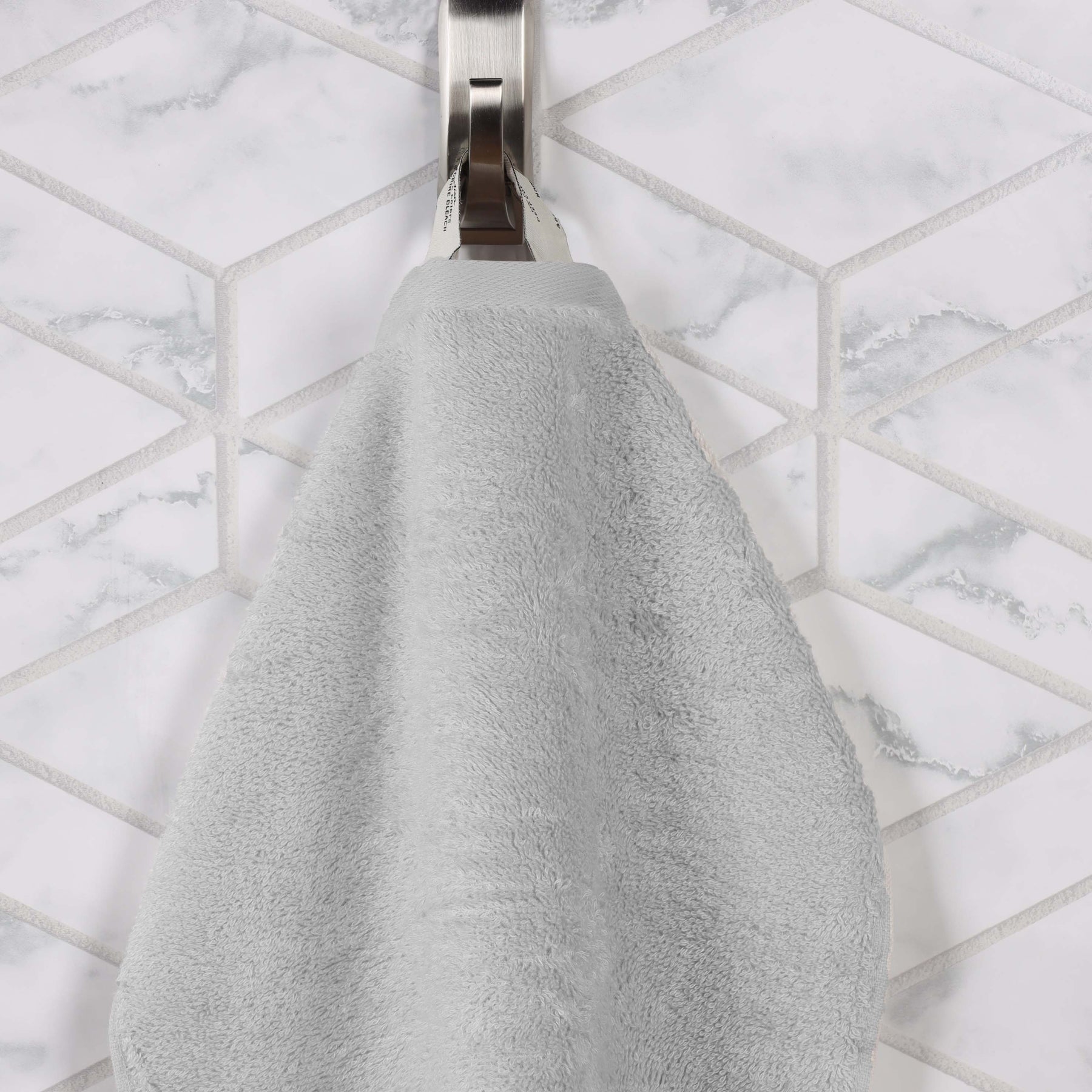 Rayon from Bamboo Eco-Friendly Fluffy Solid Hand Towel - Platinum