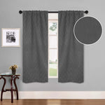 Zuri Textured Waves Room Darkening Blackout Curtains, Set of 2 - Blackout Curtains by Superior