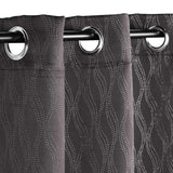 Zuri Textured Waves Room Darkening Blackout Curtains, Set of 2 - Blackout Curtains by Superior