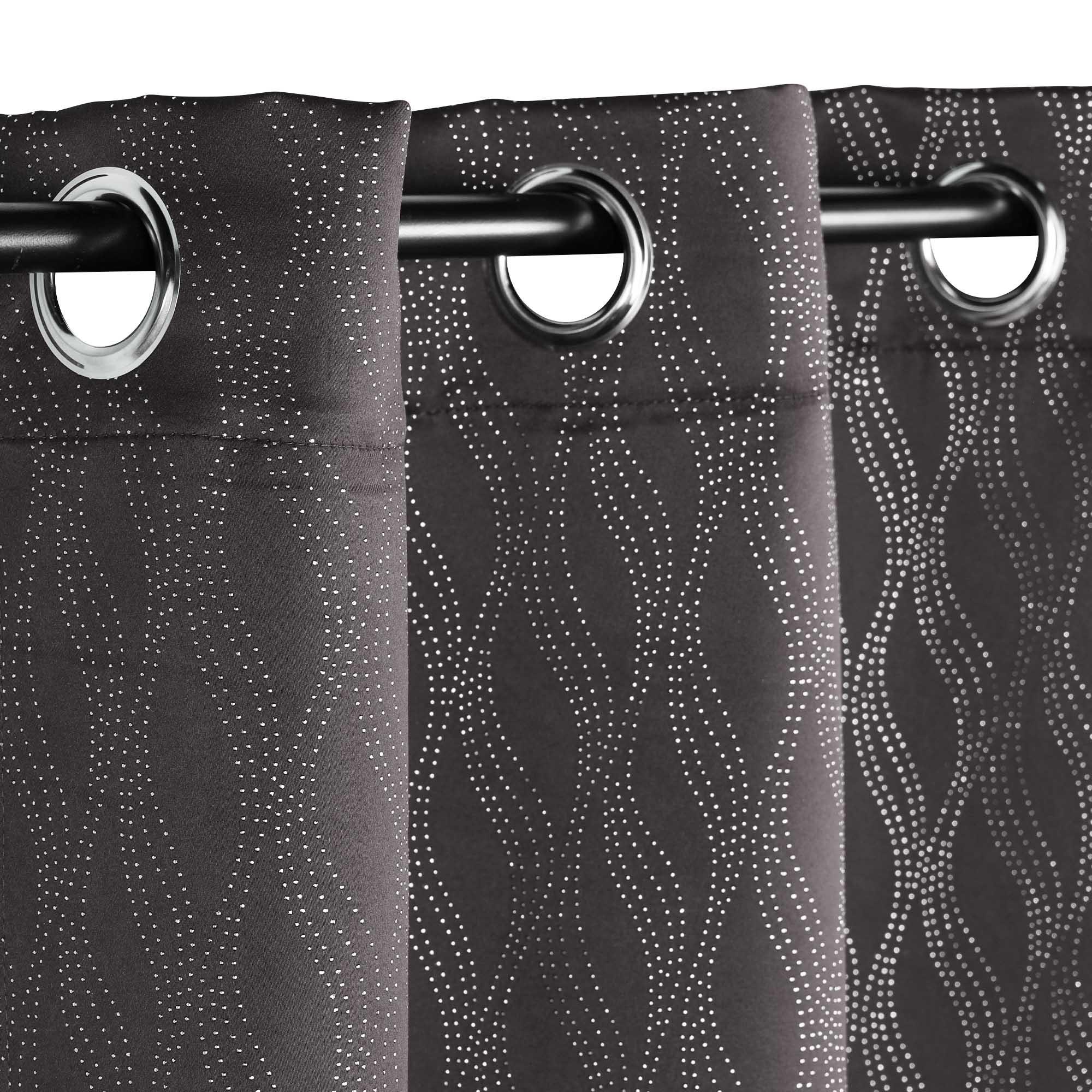 Zuri Textured Waves Room Darkening Blackout Curtains, Set of 2 - Blackout Curtains by Superior