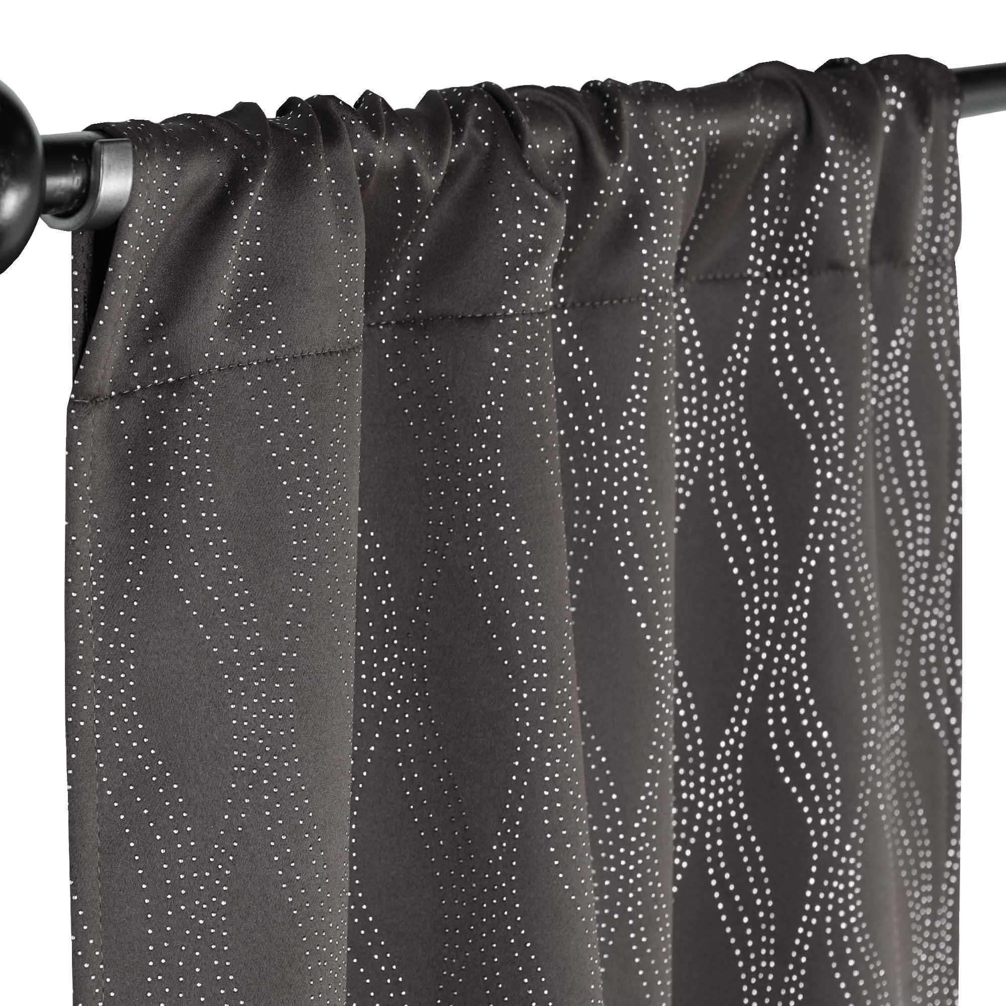 Zuri Textured Waves Room Darkening Blackout Curtains, Set of 2 - Blackout Curtains by Superior
