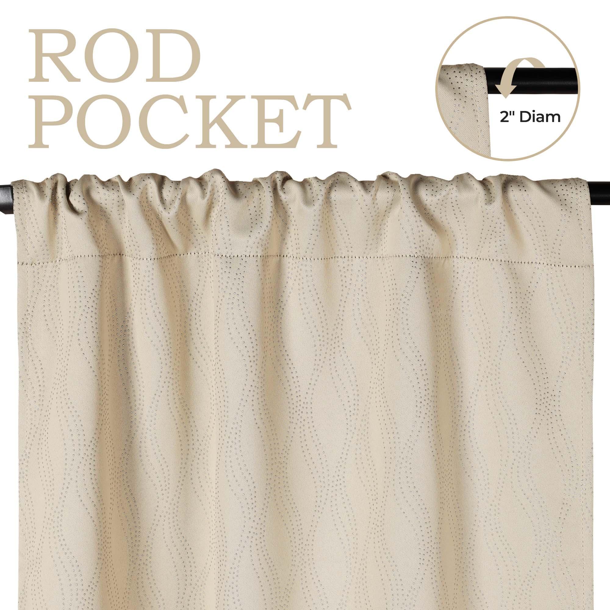 Zuri Textured Waves Room Darkening Blackout Curtains, Set of 2 - Blackout Curtains by Superior
