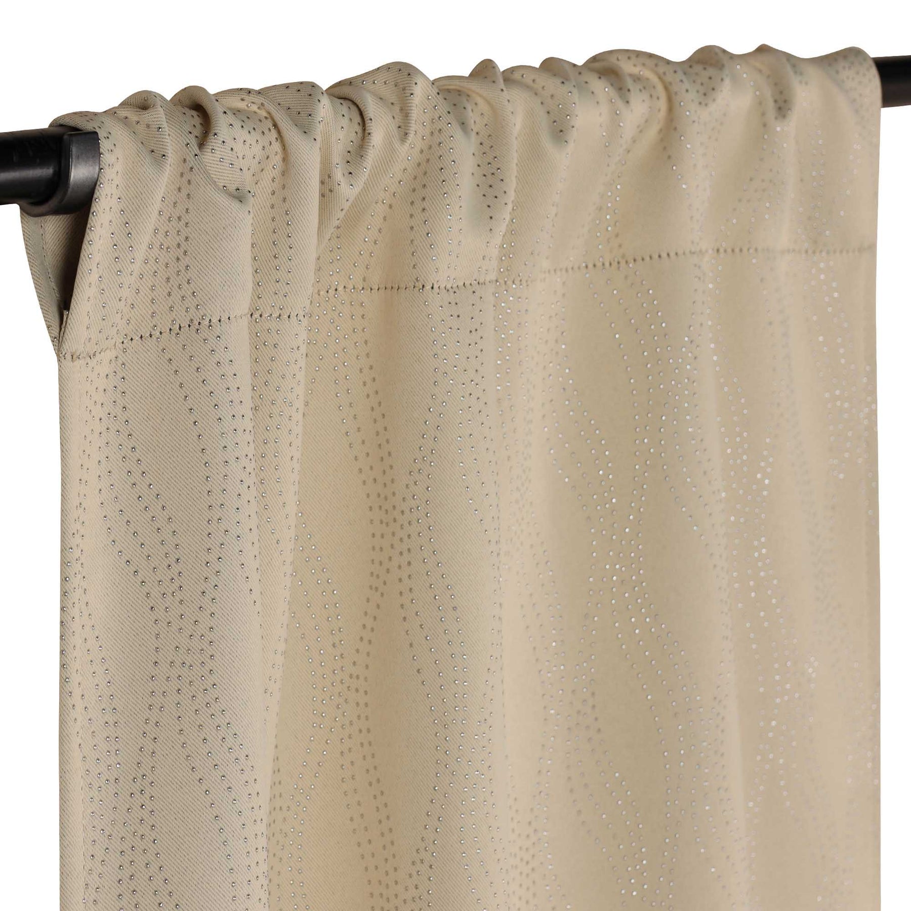 Zuri Textured Blackout Curtain Panels -Ivory