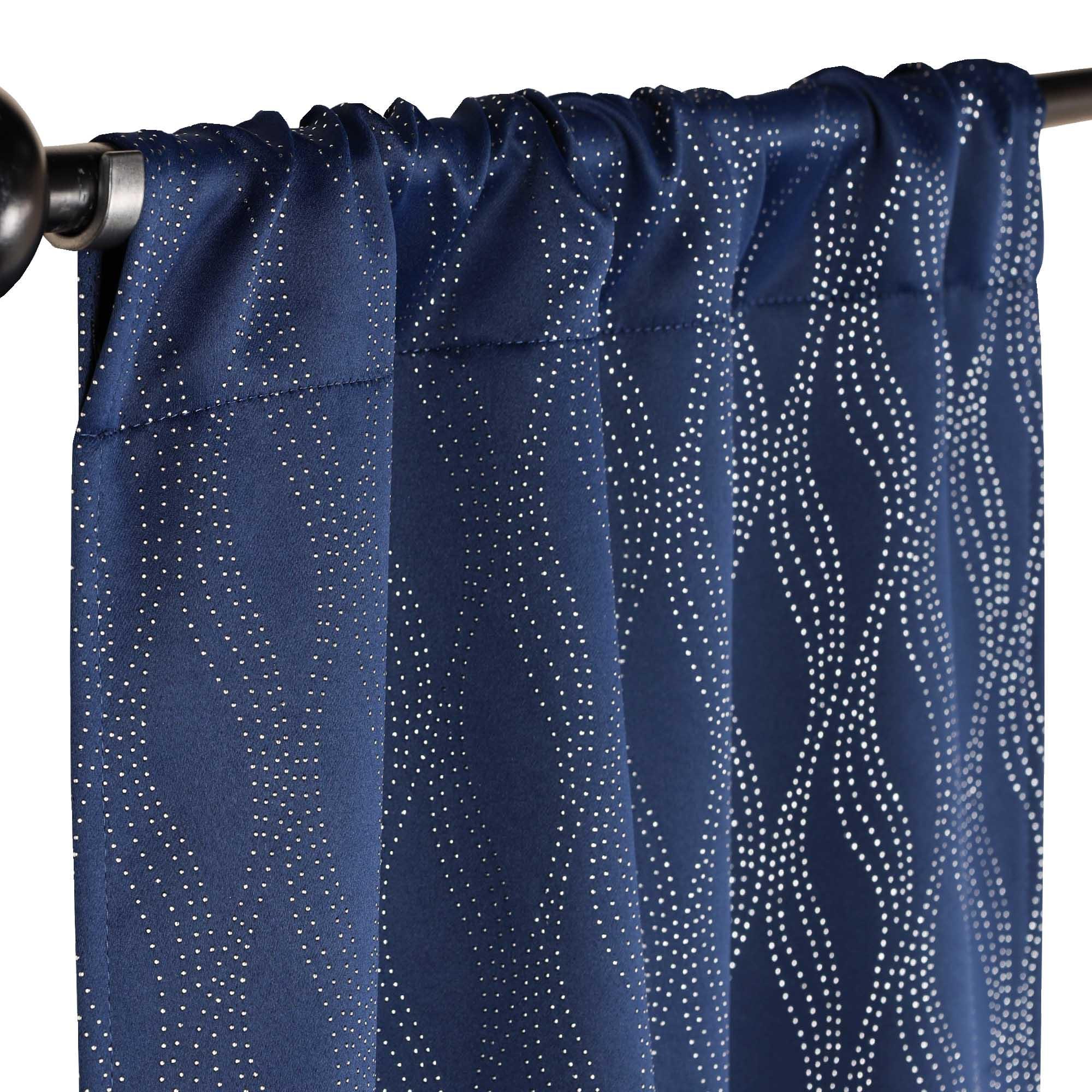 Zuri Textured Waves Room Darkening Blackout Curtains, Set of 2 - Blackout Curtains by Superior
