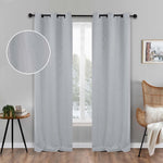 Zuri Textured Waves Room Darkening Blackout Curtains, Set of 2 - Blackout Curtains by Superior