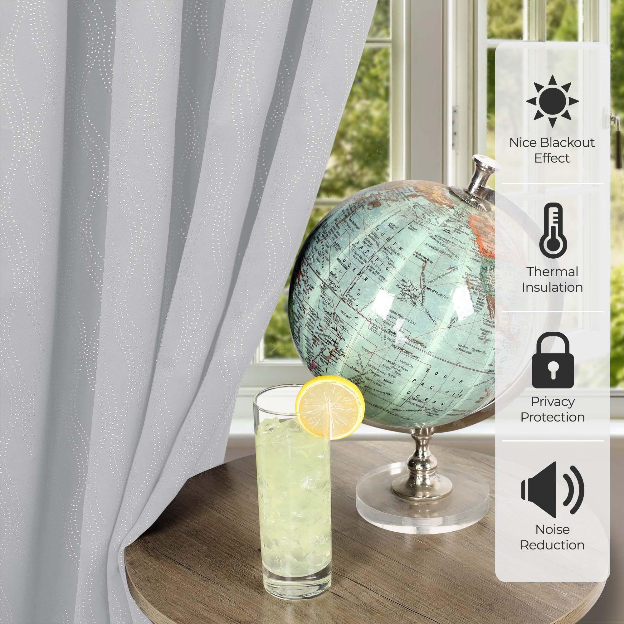 Zuri Textured Waves Room Darkening Blackout Curtains, Set of 2 - Blackout Curtains by Superior