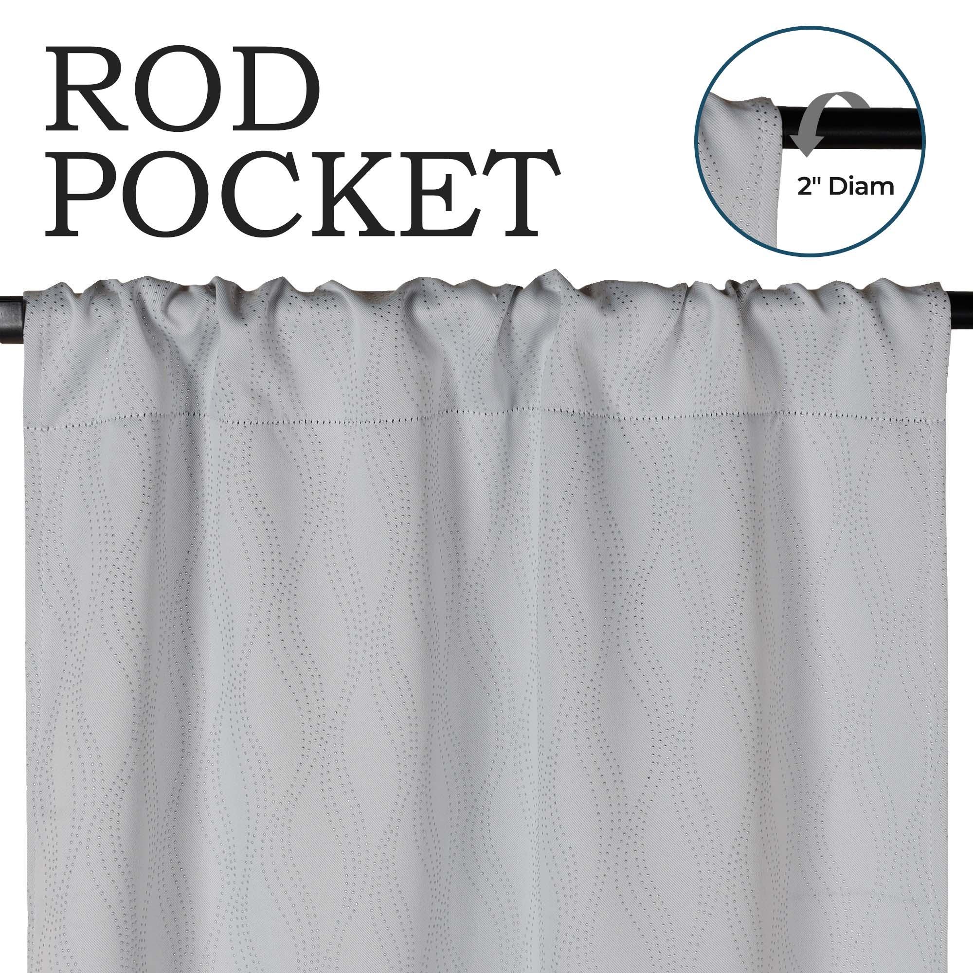 Zuri Textured Waves Room Darkening Blackout Curtains, Set of 2 - Blackout Curtains by Superior