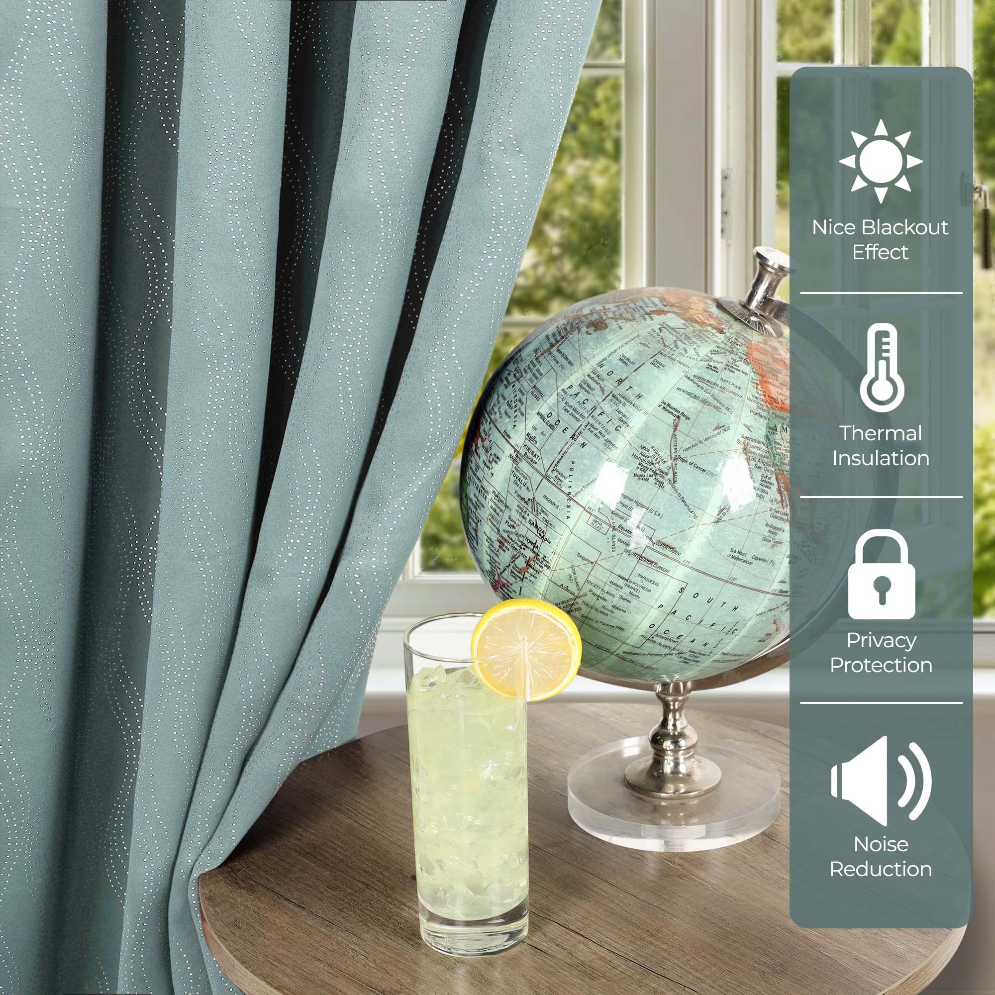 Zuri Textured Waves Room Darkening Blackout Curtains, Set of 2 - Blackout Curtains by Superior