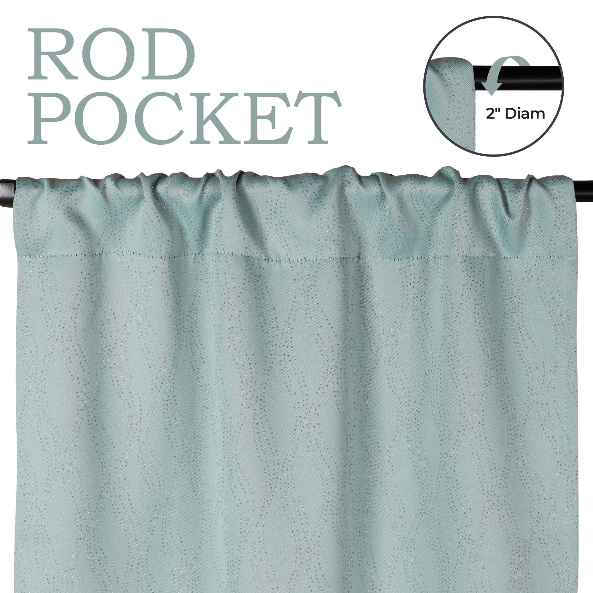 Zuri Textured Waves Room Darkening Blackout Curtains, Set of 2 - Blackout Curtains by Superior