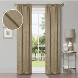 Waverly Geometric Washable Room Darkening Blackout Curtains, Set of 2