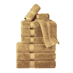 Madison Egyptian Cotton Plush Heavyweight 9 Piece Towel Set - Egyptian Cotton Towel Set by Superior Brand