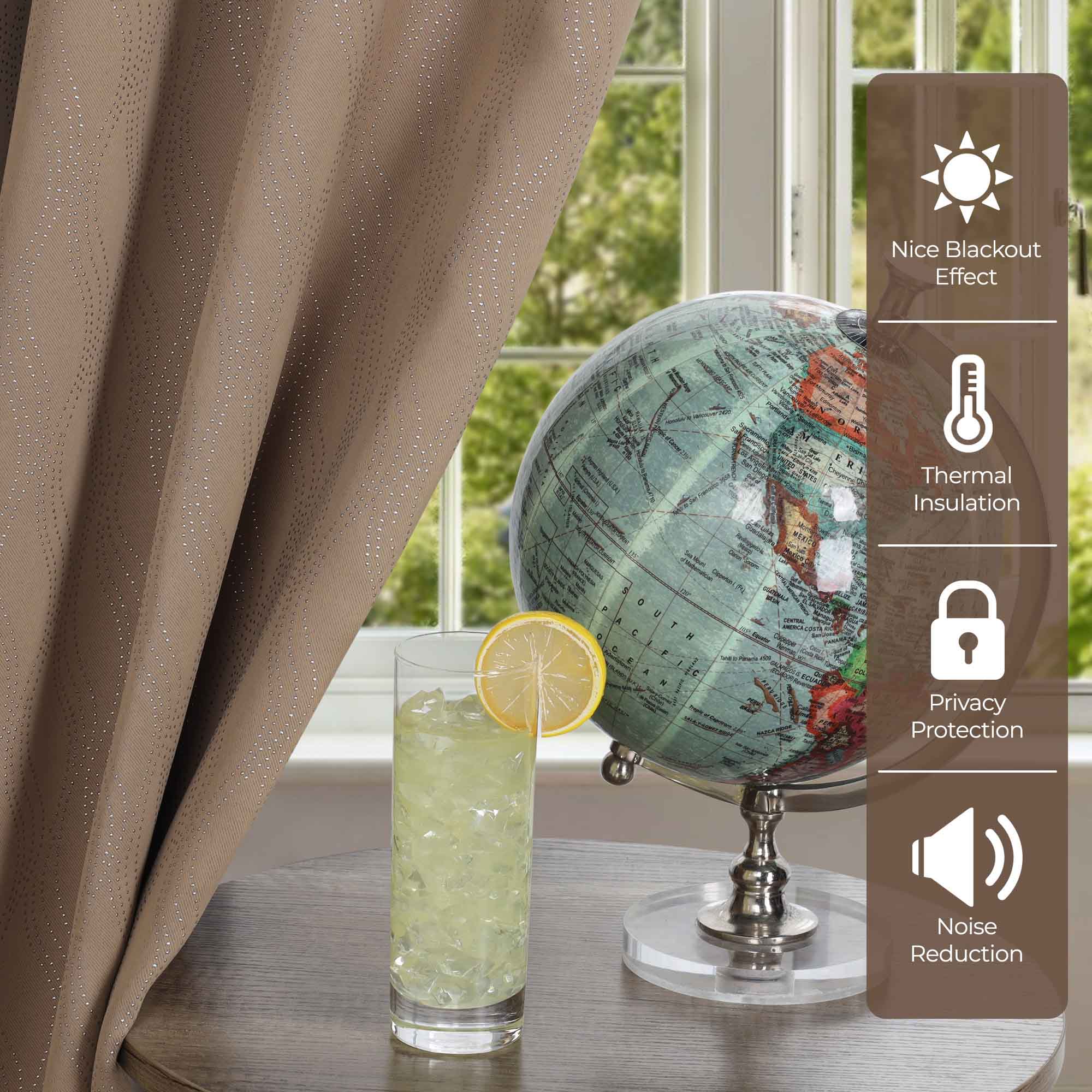 Zuri Textured Waves Room Darkening Blackout Curtains, Set of 2 - Blackout Curtains by Superior