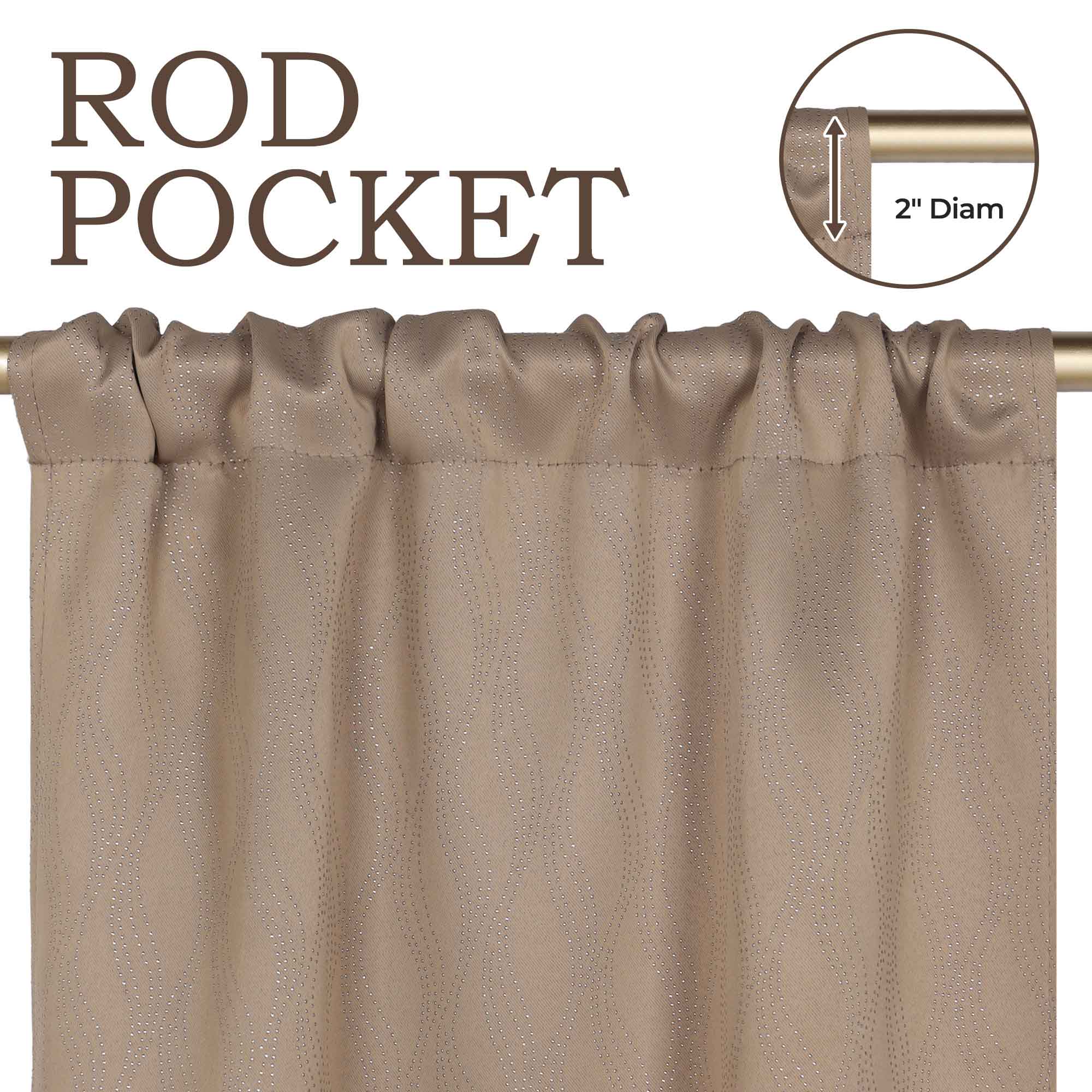 Zuri Textured Waves Room Darkening Blackout Curtains, Set of 2 - Blackout Curtains by Superior