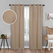 Zuri Textured Waves Room Darkening Blackout Curtains, Set of 2 - Blackout Curtains by Superior Brand