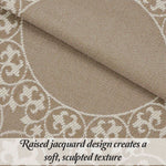 Lyron Cotton Blend Woven Jacquard Floral Scroll Bedspread Set - Bedspread by Superior