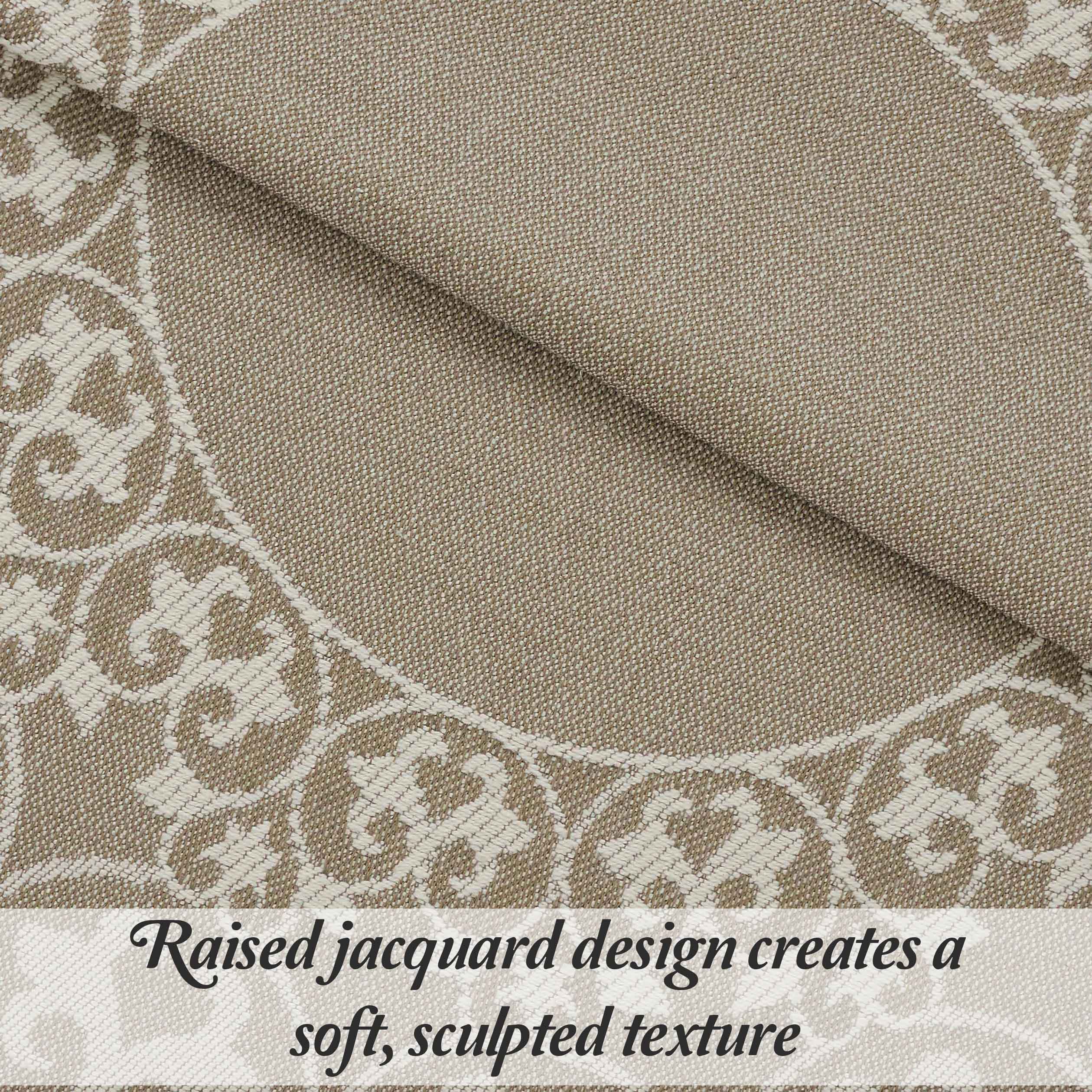 Lyron Cotton Blend Woven Jacquard Floral Scroll Bedspread Set - Bedspread by Superior