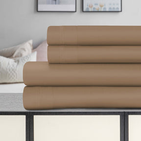 Egyptian Cotton 1500 Thread Count Eco Friendly Solid Sheet Set - Taupe