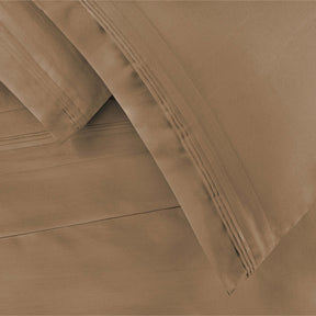 Egyptian Cotton 650 Thread Count Eco-Friendly Solid Sheet Set - Taupe