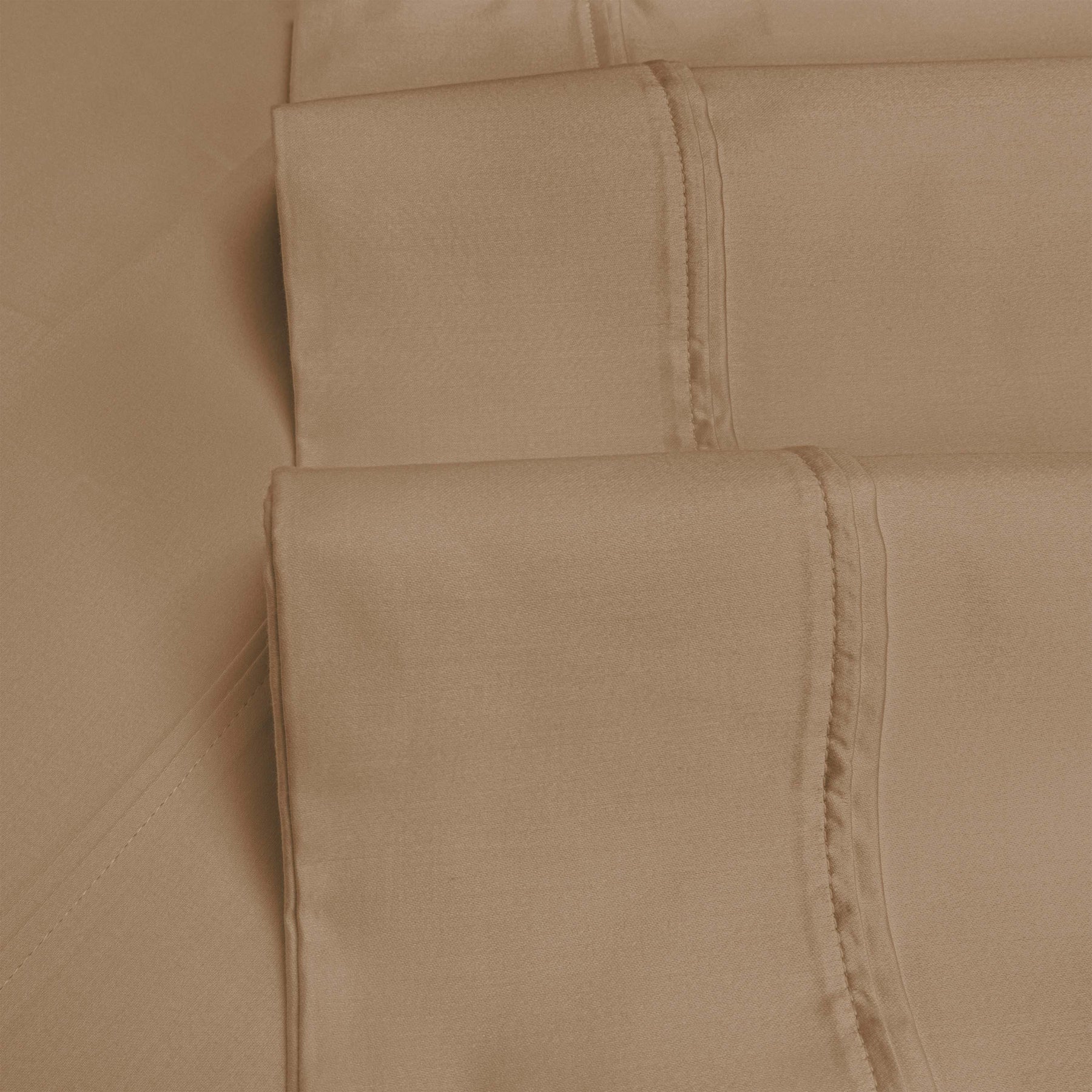 Egyptian Cotton 1200 Thread Count Eco-Friendly Solid Sheet Set - Taupe