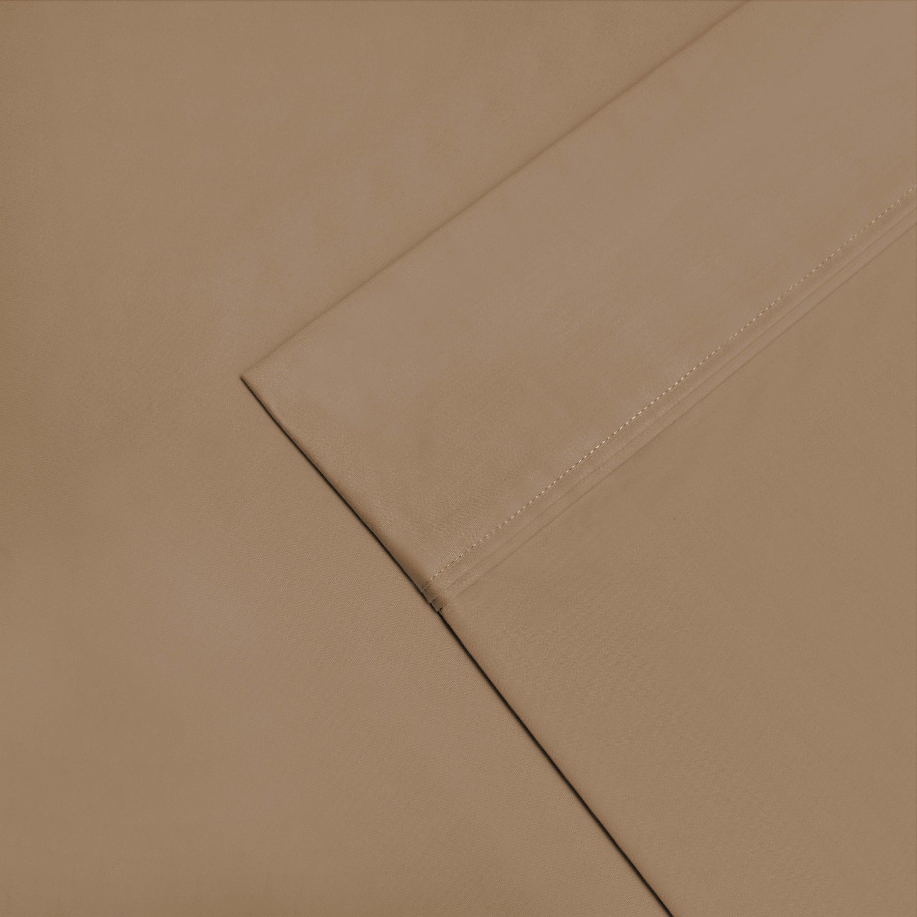 Egyptian Cotton 1200 Thread Count Eco-Friendly Solid Sheet Set - Taupe