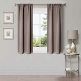 Solid Room Darkening Rod Pocket Blackout Curtain Panels, Set of 2 - Blackout Curtains by Superior