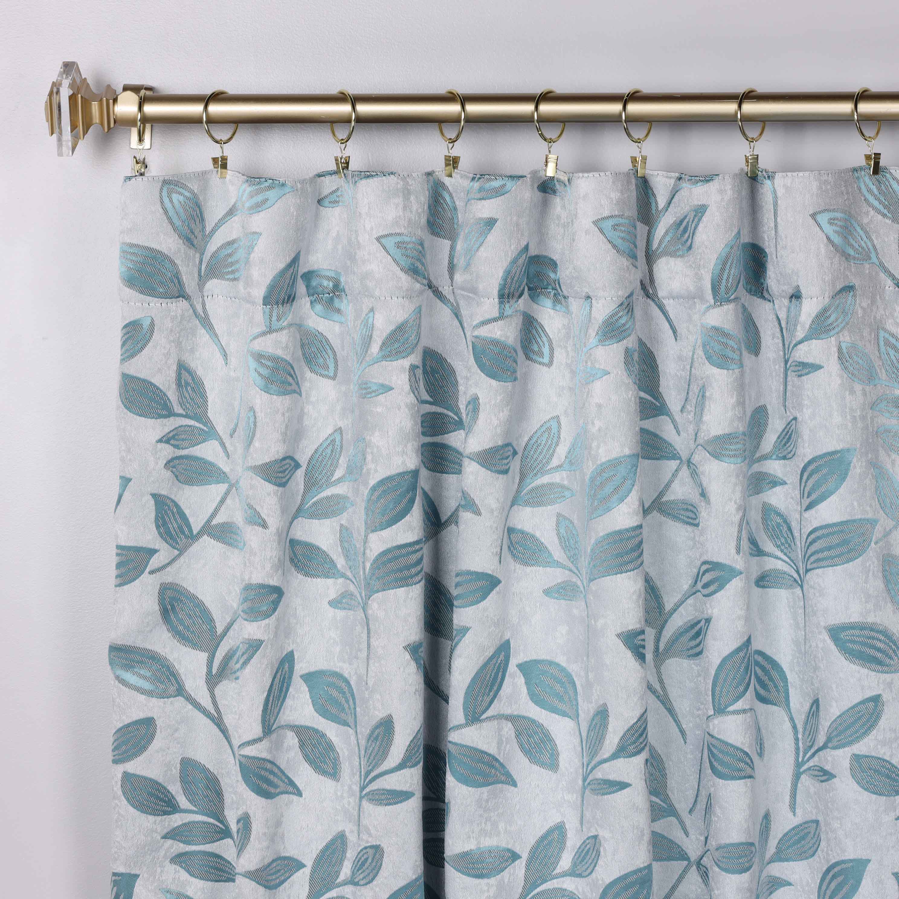 Leaves Room Darkening Back Tabs Blackout Curtain Panels, Set of 2 - Blackout Curtains by Superior