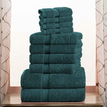 Madison Egyptian Cotton Pile Plush Heavyweight 10 Piece Towel Set - Egyptian Cotton Towel Set by Superior