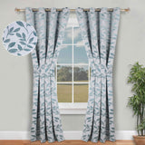 Leaves Room Darkening Washable Blackout Curtain Panels, Set of 2 - Blackout Curtains by Superior
