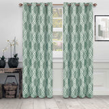 Ribbon Machine Washable Room Darkening Blackout Curtain Set - Blackout Curtains by Superior