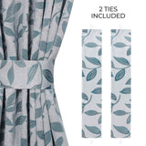 Leaves Room Darkening Washable Blackout Curtain Panels, Set of 2 - Blackout Curtains by Superior