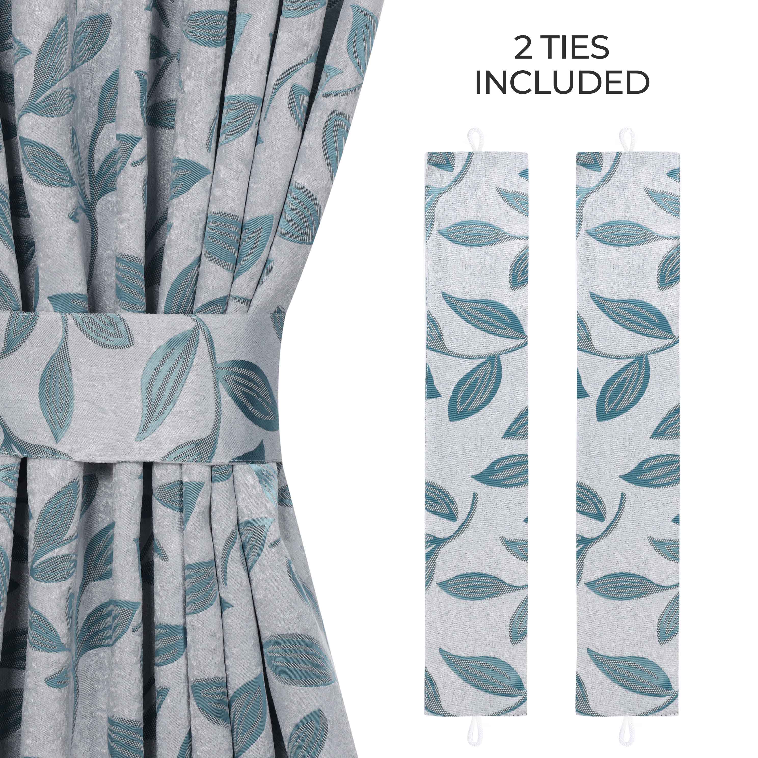 Leaves Room Darkening Washable Blackout Curtain Panels, Set of 2 - Blackout Curtains by Superior