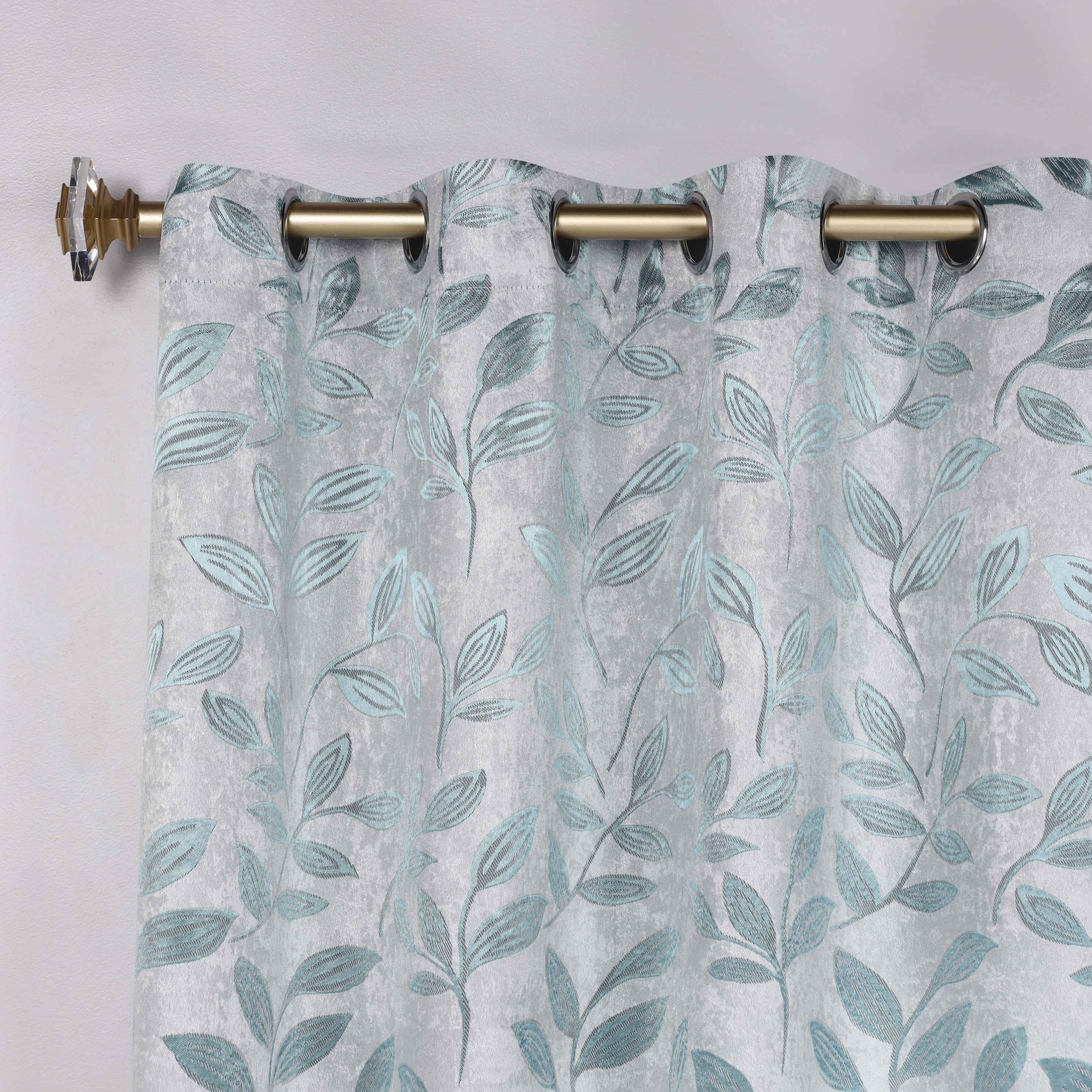 Leaves Room Darkening Washable Blackout Curtain Panels, Set of 2 - Blackout Curtains by Superior