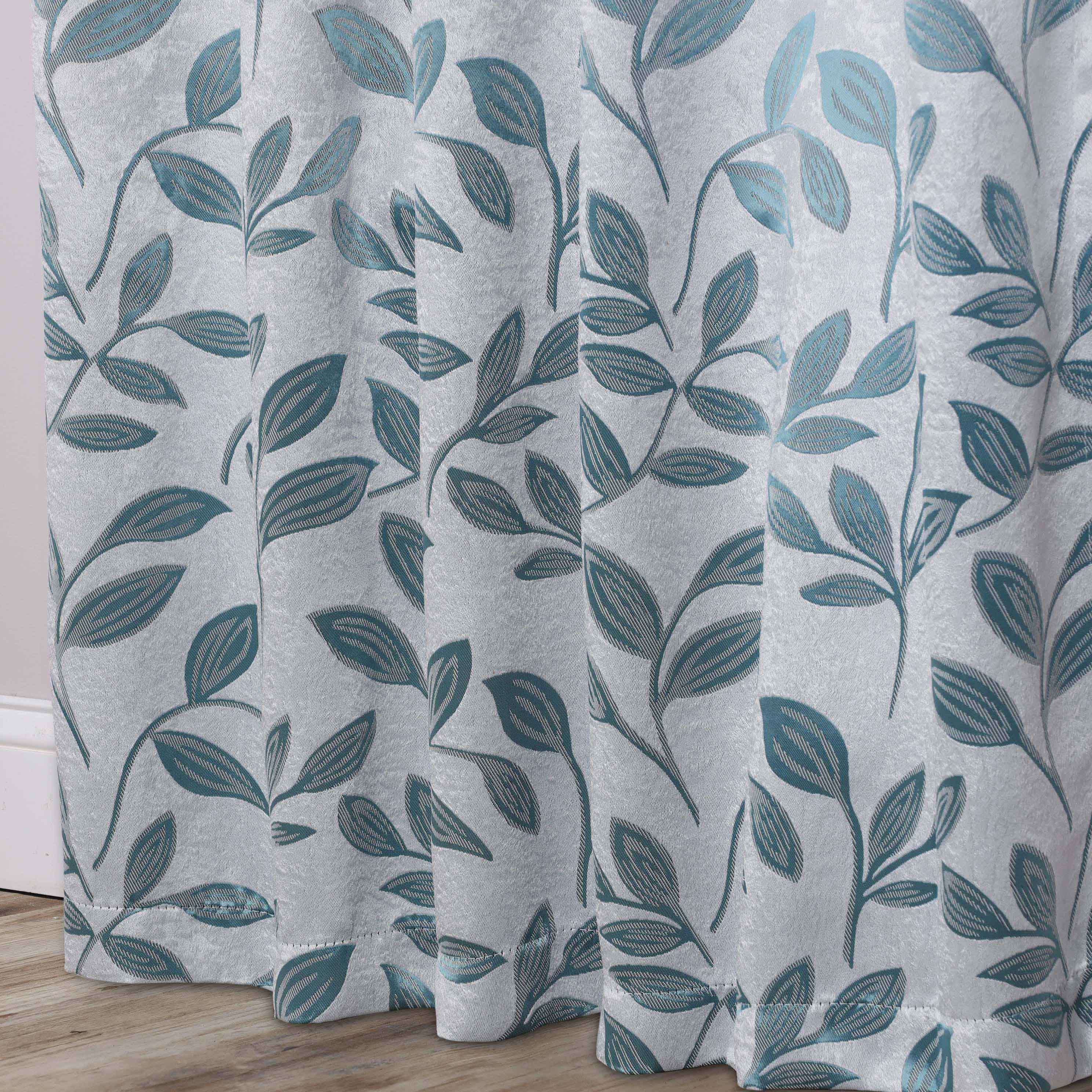 Leaves Room Darkening Washable Blackout Curtain Panels, Set of 2 - Blackout Curtains by Superior