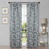 Leaves Room Darkening Washable Blackout Curtain Panels, Set of 2 - Blackout Curtains by Superior