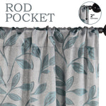 Leaves Room Darkening Washable Blackout Curtain Panels, Set of 2 - Blackout Curtains by Superior
