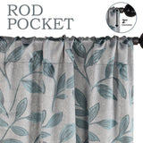 Leaves Room Darkening Washable Blackout Curtain Panels, Set of 2 - Blackout Curtains by Superior