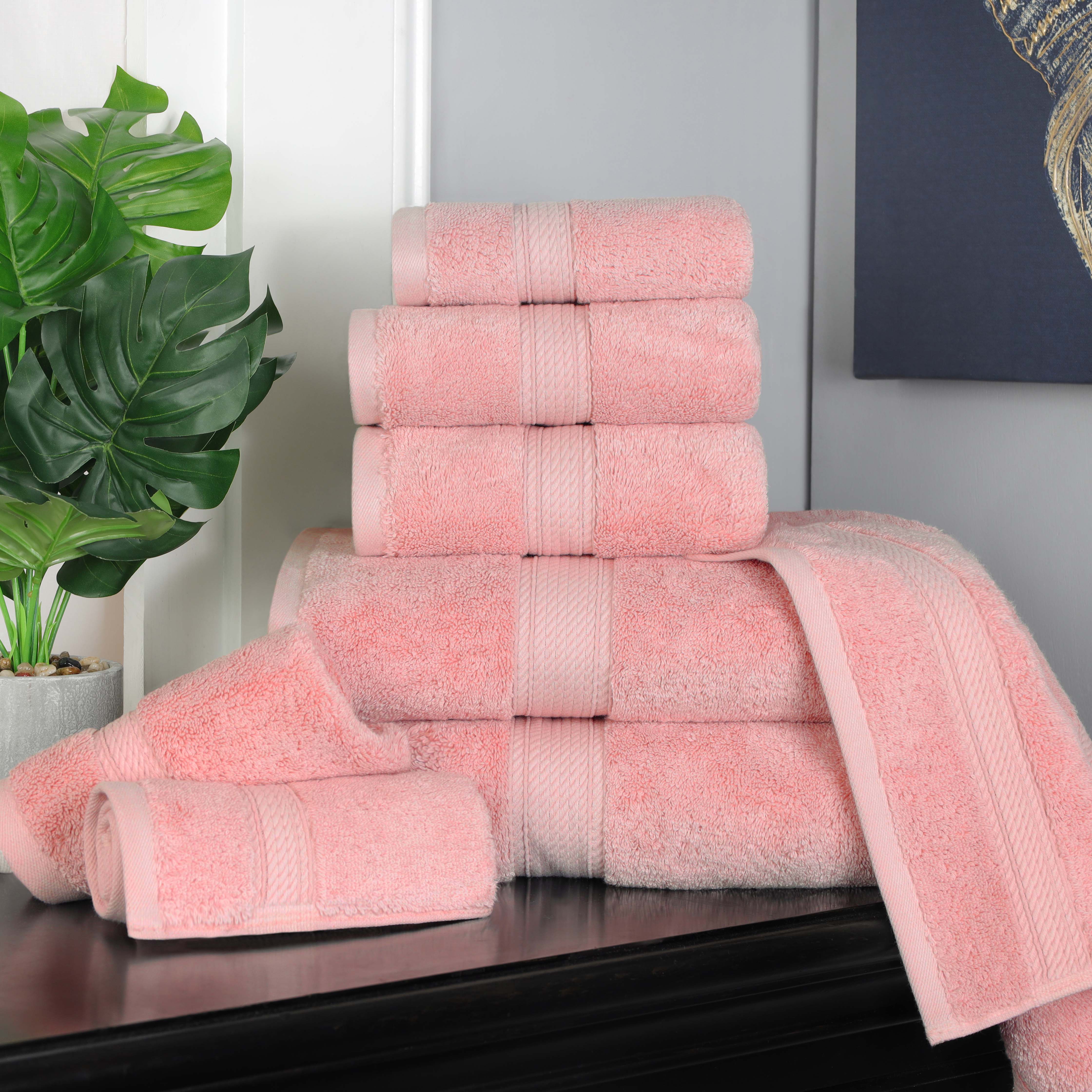 Madison Egyptian Cotton Plush Heavyweight 8 Piece Towel Set - Egyptian Cotton Towel Set by Superior Brand