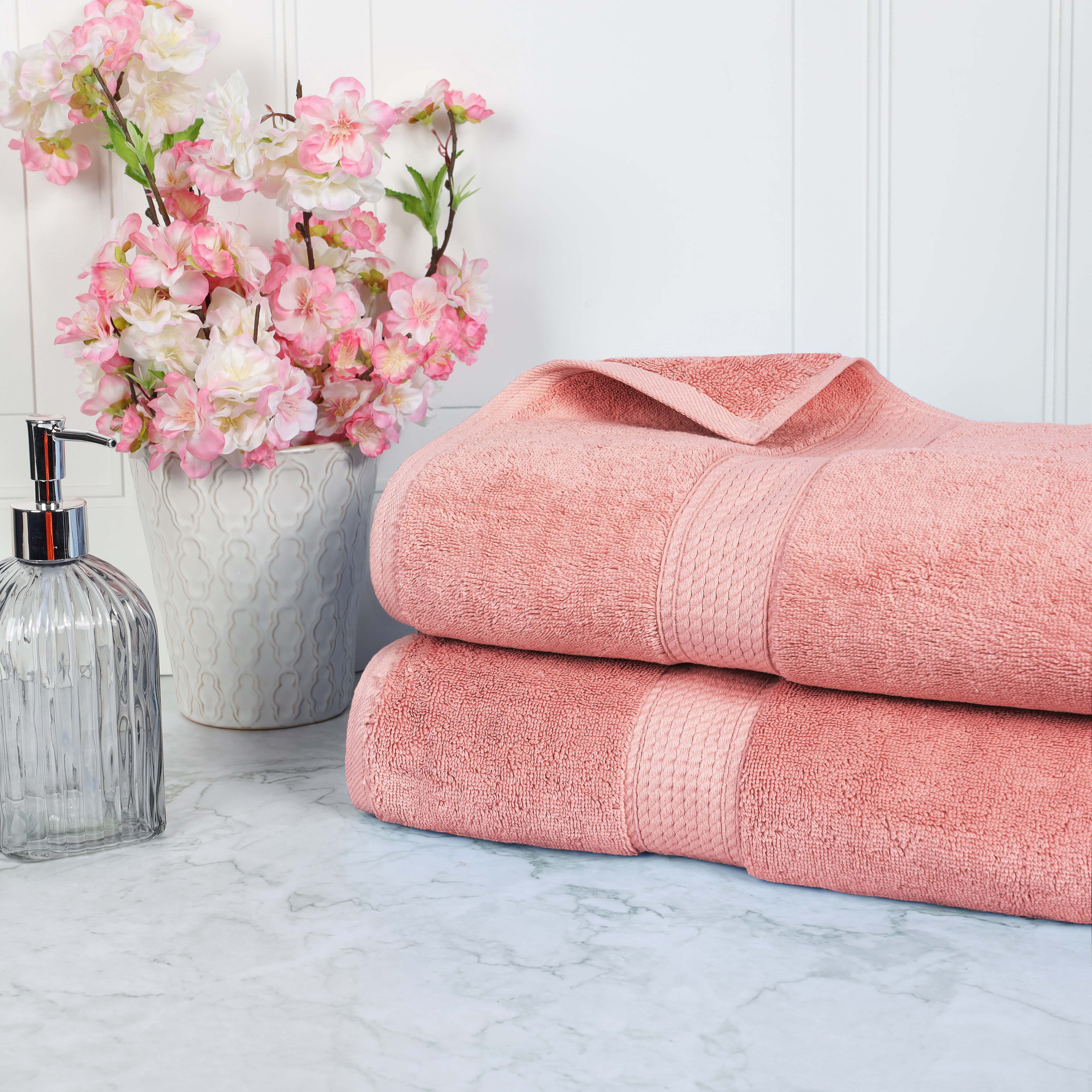 Madison Egyptian Cotton Pile Plush Heavyweight Bath Sheet Set of 2 - Egyptian Cotton Bath Sheet by Superior