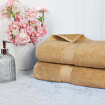 Madison Egyptian Cotton Pile Plush Heavyweight Bath Sheet Set of 2 - Egyptian Cotton Bath Sheet by Superior