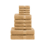 Madison Egyptian Cotton Pile Plush Heavyweight 10 Piece Towel Set - Egyptian Cotton Towel Set by Superior