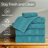 Smart Dry Zero Twist Cotton Medium Weight 3 Piece Assorted Towel Set - Towel Set by Superior Brand