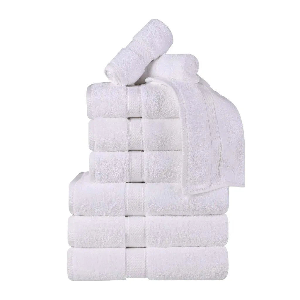 Madison Egyptian Cotton Plush Heavyweight 9 Piece Towel Set - Egyptian Cotton Towel Set by Superior Brand