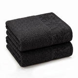 Wisteria Floral Jacquard Cotton Bath Towels – Absorbent Medium Weight Full Body Towels