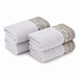 Wisteria Floral Jacquard Cotton Hand Towels – 4-Piece Hand Towel Set