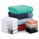 Wisteria Floral Jacquard 6-Piece Cotton Towel Set – Medium Weight Bathroom Towels