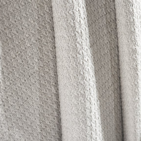 Waffle Weave Honeycomb Knit Soft Solid Textured Cotton Blanket - Silver
