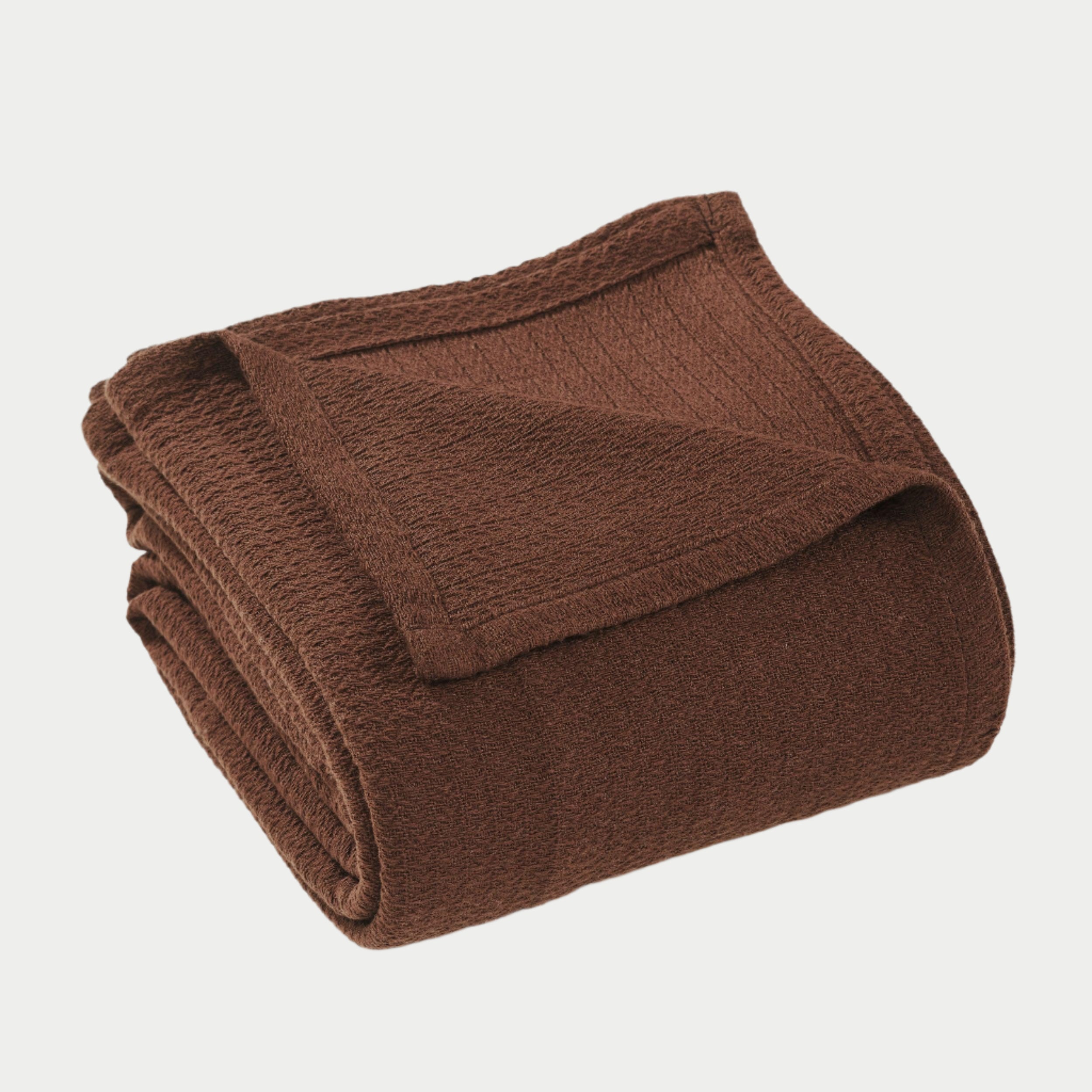 Waffle Weave Honeycomb Knit Soft Solid Textured Cotton Blanket - Blanket by Superior Brand