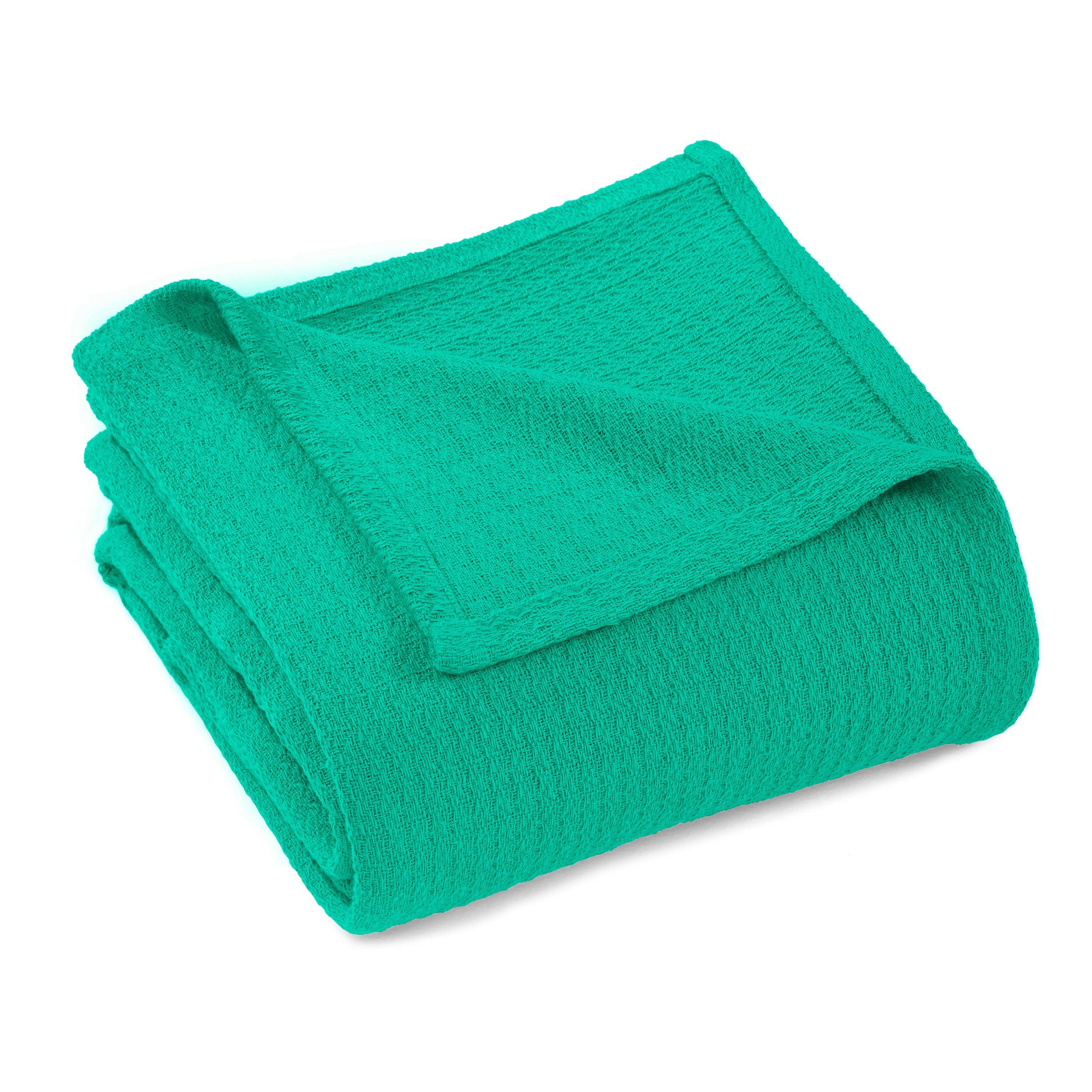 Waffle Weave Honeycomb Knit Soft Solid Textured Cotton Blanket - Blanket by Superior Brand