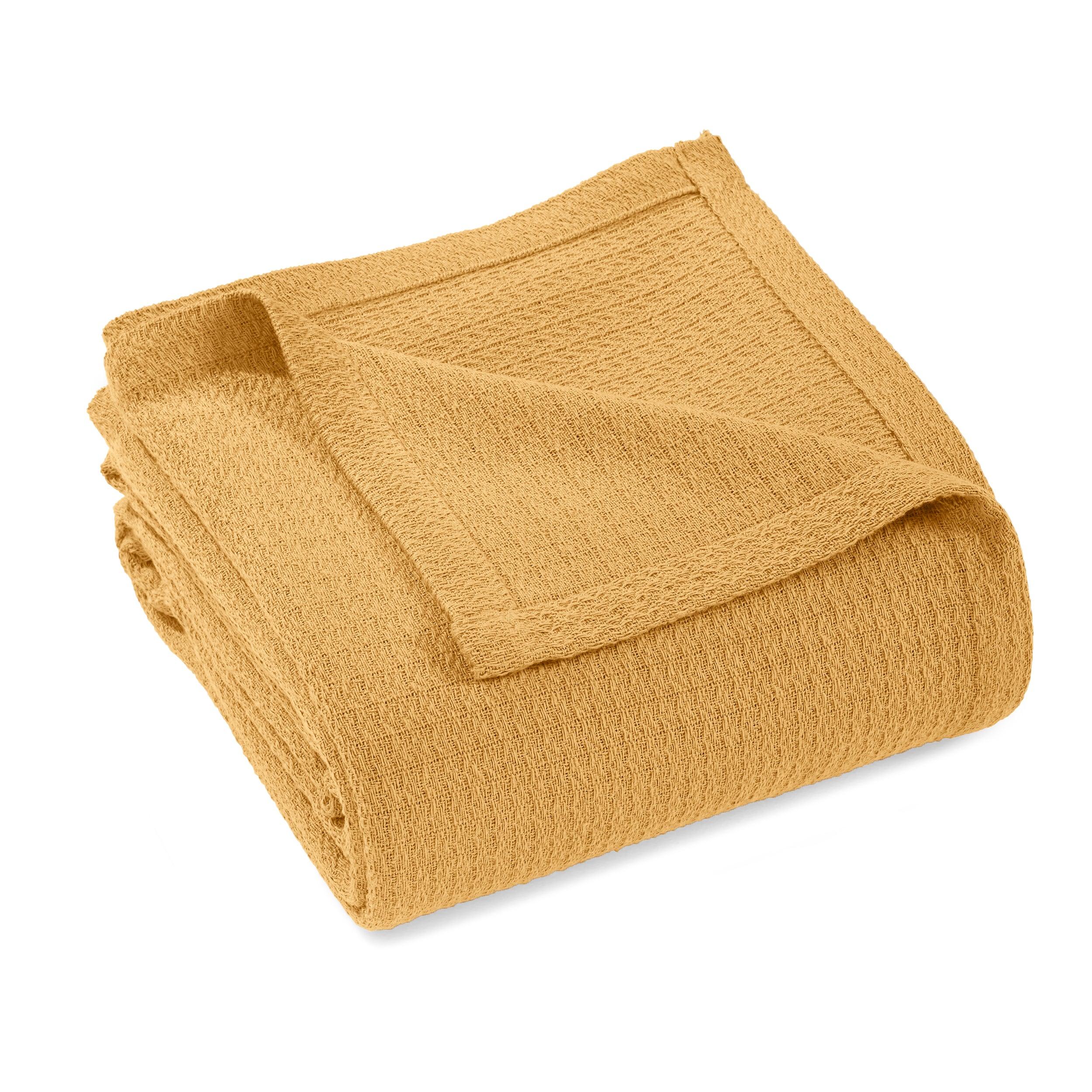 Waffle Weave Honeycomb Knit Soft Solid Textured Cotton Blanket - Blanket by Superior Brand